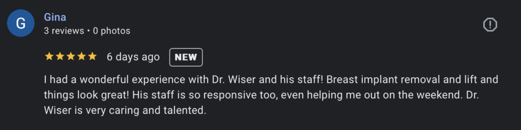 Breast Implants Removal NYC reviews